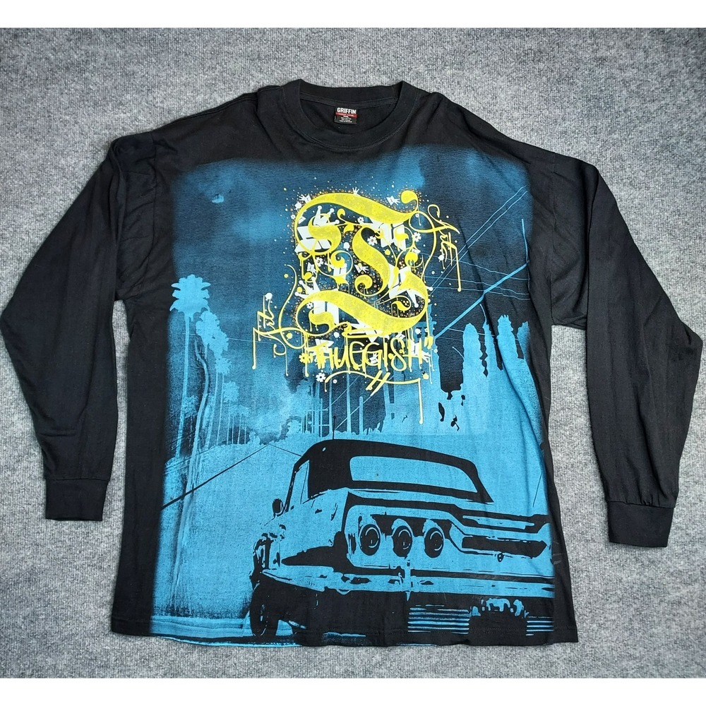 Griffin Active Street Wear T Shirt Mens 3XL Thugish 64 Chevy Impala Hip Hop EUC